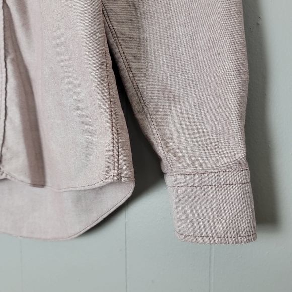 Raleigh Denim Workshop Welt Pocket Twill Buttonup Shirt Mens Medium Fuchsia - Picture 2 of 12